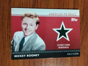 2011 TOPPS AMERICAN PIE RELICS CELEBRITY MEMORABILIA Mickey Rooney Academy Award - Picture 1 of 2
