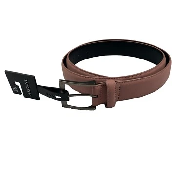 Cinturón de vestir Alfani para hombre imitación gamuza imitación cuero rosa XL 42-44 Foto 1 de 4
