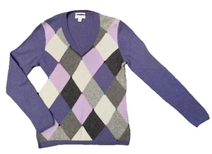 Pullover 2-fädig 100% Kaschmir Charter Club Pulli V-Ausschnitt Strick Gr. S Damen - Bild 1 von 7