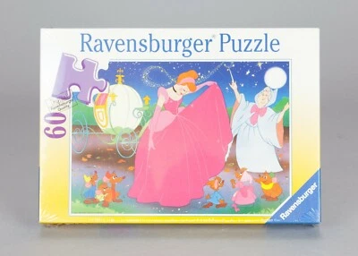 Puzzle 60 pz Disney Ravensburger “Il cocchio di cenerentola” vintage 1991 SEALED - Immagine 1 di 4