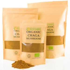 Organic Chaga Mushroom Powder Fruiting Body Betulinic Acid Inonotus obliquus - Picture 1 of 12