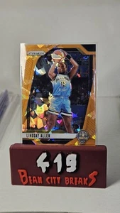 2024 Panini Prizm WNBA - Lindsay Allen Orange Cracked Ice #107 Chicago Sky - Picture 1 of 1