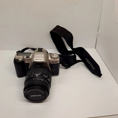Pentax MZ-50 35mm Film Camera W/ Sigma Zoom 28-80mm Macro Lens  (untested)  - Image 1 of 4