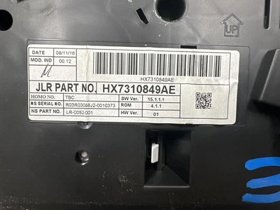 Medidor de velocímetro usado se adapta a: Jaguar Xe Cluster 2017 pantalla analógica MPH gasolina Foto 1 de 4