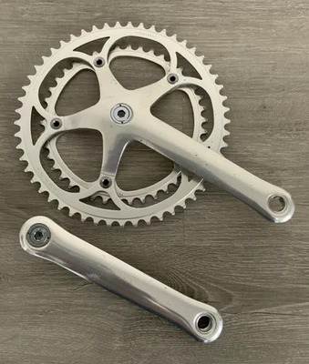 CAMPAGNOLO C-RECORD CRANKSET DOUBLE 53-42 TOOTH 170 MM ARM LENGTH EXTRACTORS - Image 1 of 4