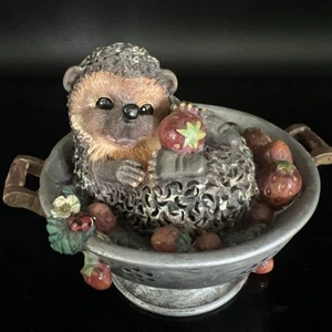 Bramble & Lover Collection Hedgehog Strawberries and Colander VTG Collectable - Picture 1 of 11