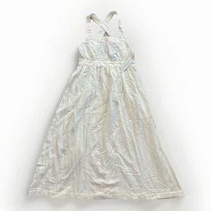 Vestido Rachel Pally Mujer Lino Lian Midi Blanco Talla Grande Nuevo con Etiquetas - Imagen 1 de 8