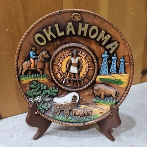 Piatto ricordo 8" OKLAHOMA da collezione  - Foto 1 di 4