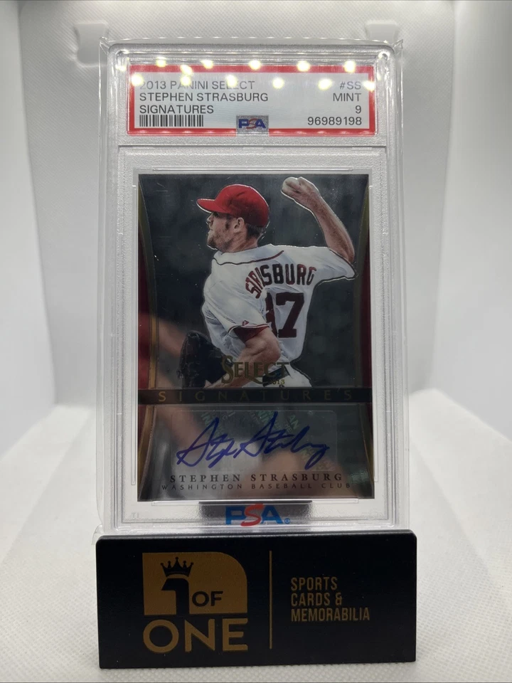 2013 Select - Signatures - PSA 9 - Stephen Strasburg - Nationals  - Image 1 of 2