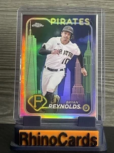 2024 Topps Chrome Fanatics Fest Bryan Reynolds Big Apple Refractor SP Pirates - Bild 1 von 2