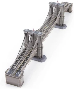 Metal Earth Premium Brooklyn Bridge 3D Laser Cut Model + Tweezer 20186 - Picture 1 of 4