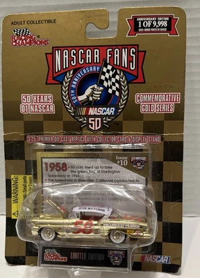 Coche Diecast 1998 Racing Champions Nascar Fans Serie Oro Conmemorativo 1958 Foto 1 de 2