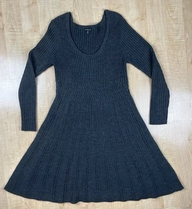 Lane Bryant Women’s Size 18/20 Black Fit and Flare Stretch Long Sleeve Dress EUC - Picture 1 of 14