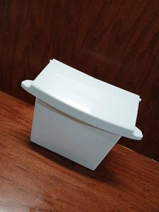Rubbermaid Sanitary Napkin Receptacle Commercial Reatrooms White For Wall - Picture 1 of 17