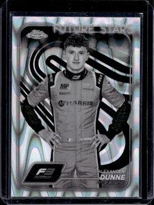 2024 Topps Chrome F1 Alexander Dunne Black And White RayWave Refractor #51 RC - Picture 1 of 2