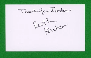 Ruth Pointer Singer - The Pointer Sisters '80s hits Signed 3x5 Index Card E28191 - Picture 1 of 1