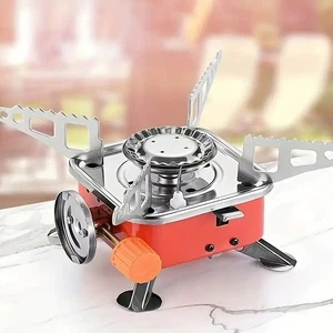 Portable Windproof Camping Stove - Stainless Steel Foldable Outdoor Stove - Picture 1 of 10