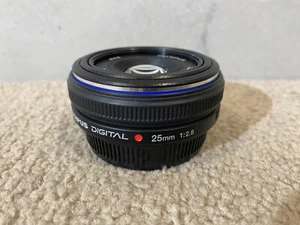 Olympus ZUIKO 25mm f/2.8 Pancake Lens for DSLR Four Thirds 4/3 - Picture 1 of 7