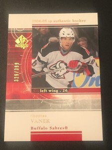 2004-05 SP Authentic Rookie Redemptions /399 Thomas Vanek #RR4