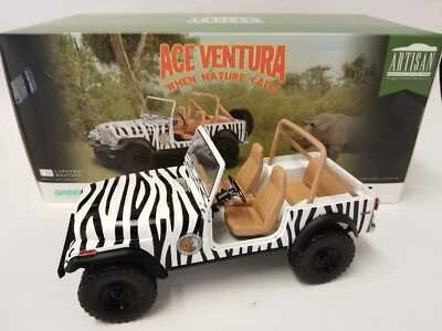 Greenlight Artisan Jeep CJ-7 Jim Carrey ACE VENTURA WHEN NATURE CALLS 1/18 19115 - Immagine 1 di 3