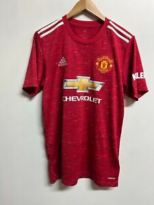Men's Man United adidas Football Shirt Home Kit - Size M - Wan-Bissaka 34 -NWD