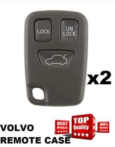 2 x 3b REMOTE KEY FOB CASE SHELL COVER FOR VOLVO S70 V70 C70 S40 V40 XC90 XC70 - Picture 1 of 6