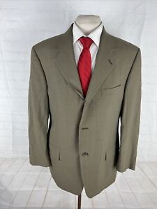 Perry Ellis Men's Brown/Grey Solid Blazer 40R $495