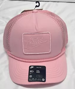 Nike Rise Cap Pink Flex Fit Trucker Snapback Hat FB5379-690 Mens M/L - Picture 1 of 7