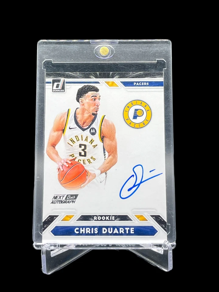 2021-22 Panini Donruss Chris Duarte RC Next Day Autograph #ND-CDT - Image 1 of 2