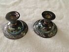 Oneida Silverplated Holloware Candle Stick Holders Pair