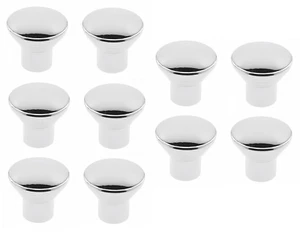 Manija de Muebles Cromo Redondo Tirador Puerta Pomo Metal Plata Botón Ø 23,5MM - Imagen 1 de 6