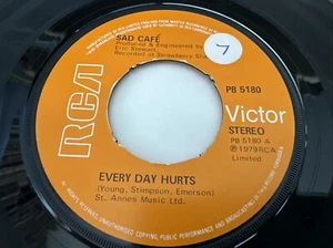Sad Cafe - Every Day Hurts 7" Vinyl Single Record - Picture 1 of 6