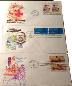 First Day of Issue FDI Covers 1981 Lot of 3 (102) - Picture 1 of 5