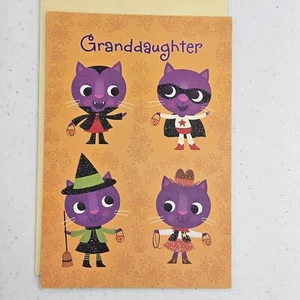 Tarjeta de felicitación Hallmark Halloween 8x5,5" flota tu escoba sobre hecho en EE. UU. - Imagen 1 de 6