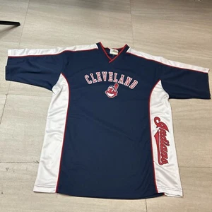 VTG Lee Sport Cleveland Indians Chief Wahoo Shirt Size XL - Picture 1 of 5