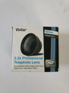 Vivitar 2.2 Professional Telephoto 52mm Lens w/ Macro VIV-52T *No Box* - Picture 1 of 8