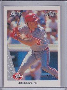 JOE OLIVER 2012 Leaf Memories 90 Leaf Buyback Silver #17/20 #453 (C6118)