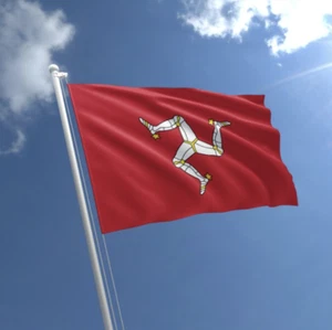 Isle Of Man Flags & Bunting - 5x3' 3x2' & Giant 8x5' Table Hand - Picture 1 of 15