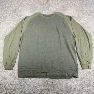 Foot Locker Knit Shirt Men's 2XL XXL Pullover Raglan Sleeve Green Crew Neck - Picture 1 of 6