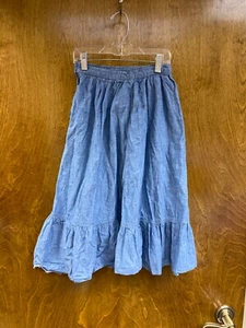 Girls "Ralph Lauren" blue denim like skirt Size 7. P.O. - Picture 1 of 2