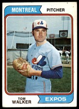 1974 Topps Tom Walker . Montreal Expos #193