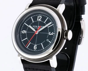 Orologi Non-Stop Circle Nero Nero Rosso BBWR Chirurgico Titanio 45mm $1.800 Nuovi con scatola - Foto 1 di 12