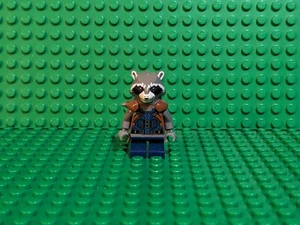 LEGO Minifigure Rocket Raccoon Dark Blue Outfit sh384 Marvel Guardians Galaxy  - Picture 1 of 4