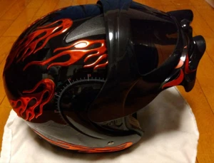 Marushin Kogyo Demon Mask Marushin Helmet 609 Black Red F/S from Japan - Bild 1 von 12