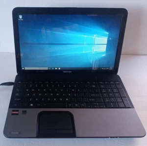 TOSHIBA SATELLITE C855D-S 15.5" 500GB 6GB AMD A6-4400M APU 2.70GHz Win 10 PRO - Picture 1 of 11