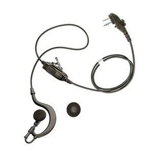 Earpiece for Hytera PD405 PD415 PD485 PD505 PD565 G-Shape with in-line PTT Mic - Picture 1 of 6