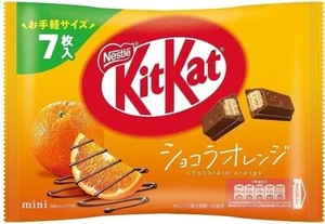 Japanese kit kats bite size chocolates Orange 7P rare candy nestles limited - Picture 1 of 1