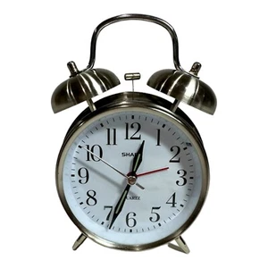 Twin Bell Loud Alarm Clock for Heavy Sleepers SHARP SPC800 Analog Battery Glow - Picture 1 of 2