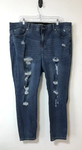 Torrid Jeans Size 24R Bombshell Skinny Distressed Denim Premium Stretch - Picture 1 of 18