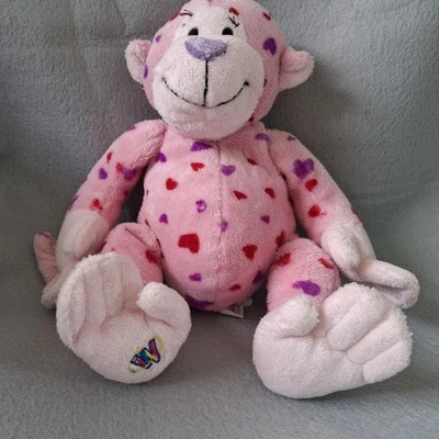 PINK Webkinz Love Monkey with hearts HM343 usado TODO Foto 1 de 4